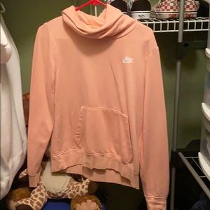 Peach/pink Nike sweatshirt